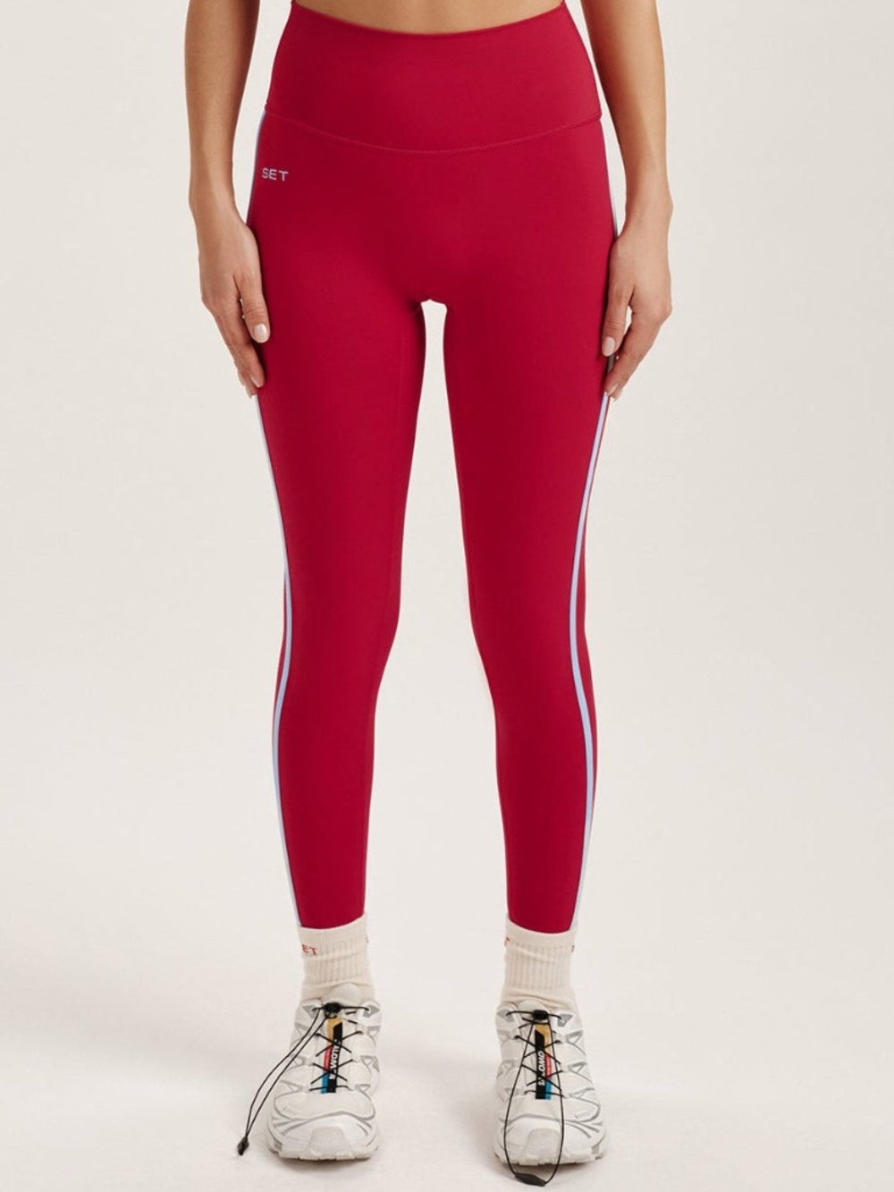 SET Active SPORTBODY® SPORTY STRIPE LEGGINGS - VERSE Size SVerse / S
